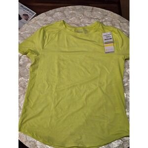 Zella "Green Blaze" "All Day" Athletic T Shirt Women's Size Small Imperfect